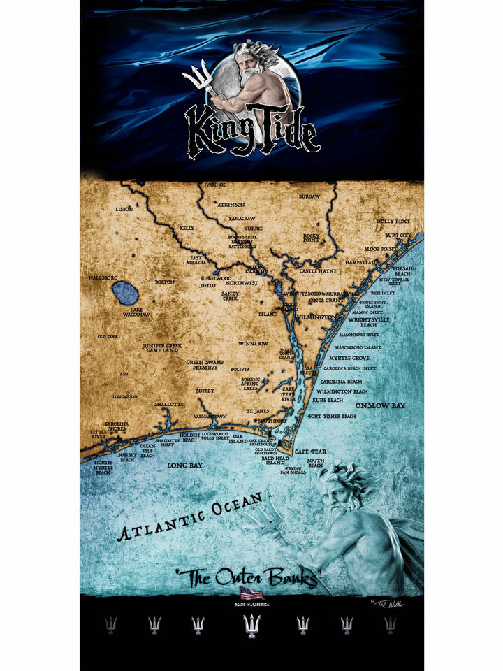Outer Banks, NC (Lower) / The King Tide Towel