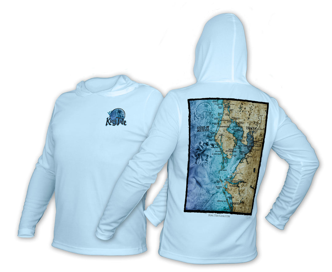 Tampa, FL / King Tide Blue Moon Chart Hoodie