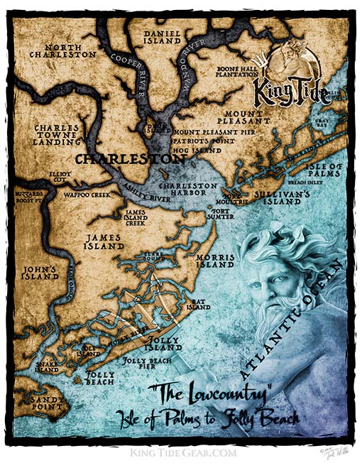 Charleston, SC Fine Art Map