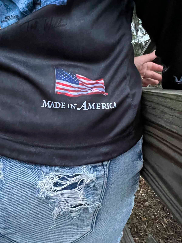 Outer Banks, NC (Upper) / King Tide Serene Black Chart Hoodie