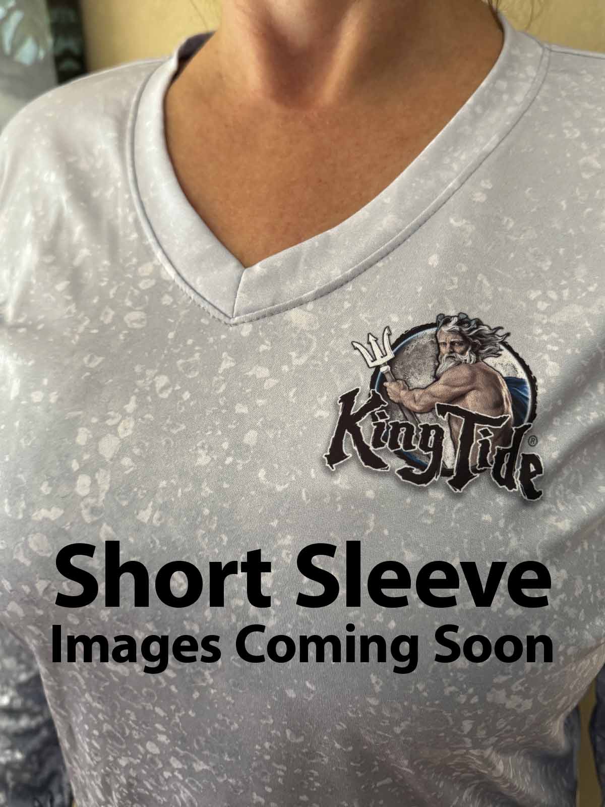 Chesapeake Bay, VA / King Tide Women's V Neck Allover Short Sleeve Cha