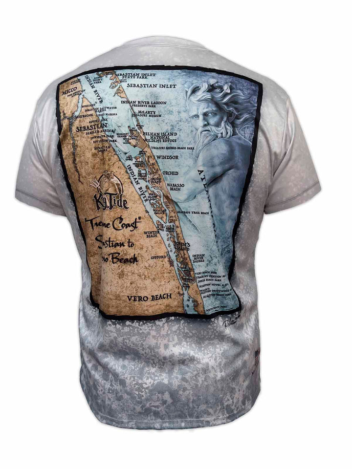 Vero - Sebastian, FL / King Tide Allover Short Sleeve Chart Shirt