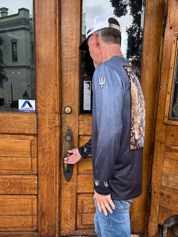 Amelia - Fernandina, FL / King Tide Serene Black Chart Shirt