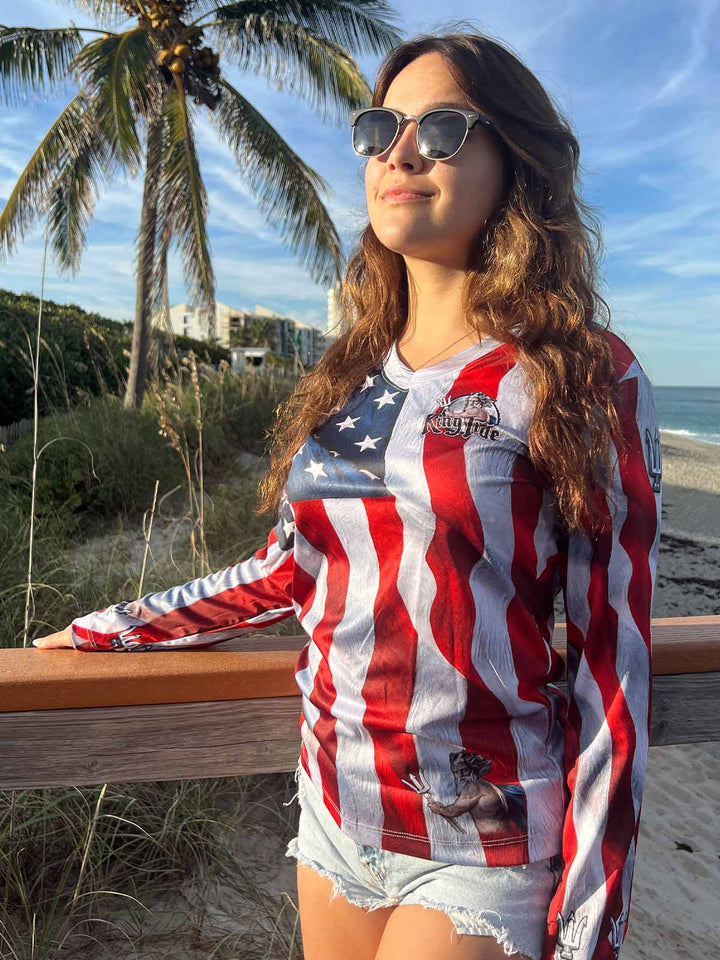 America Ladies' Long Sleeve