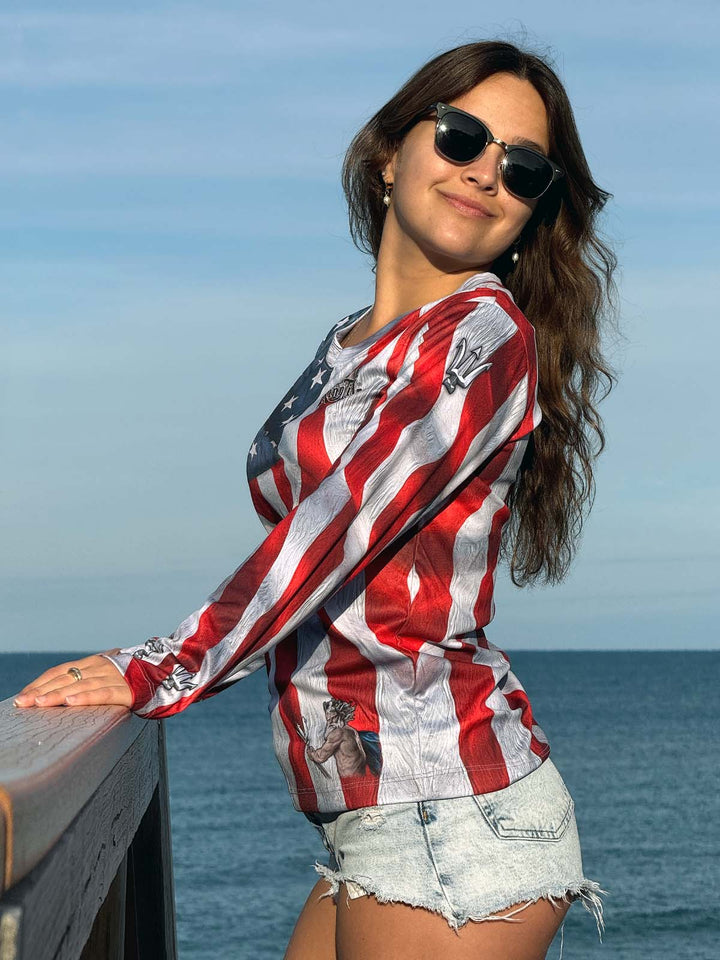 America Ladies' Long Sleeve