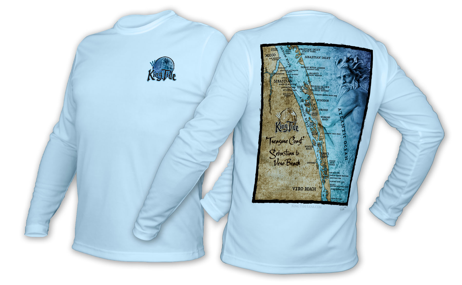 Vero - Sebastian, FL / King Tide Blue Moon Chart Shirt