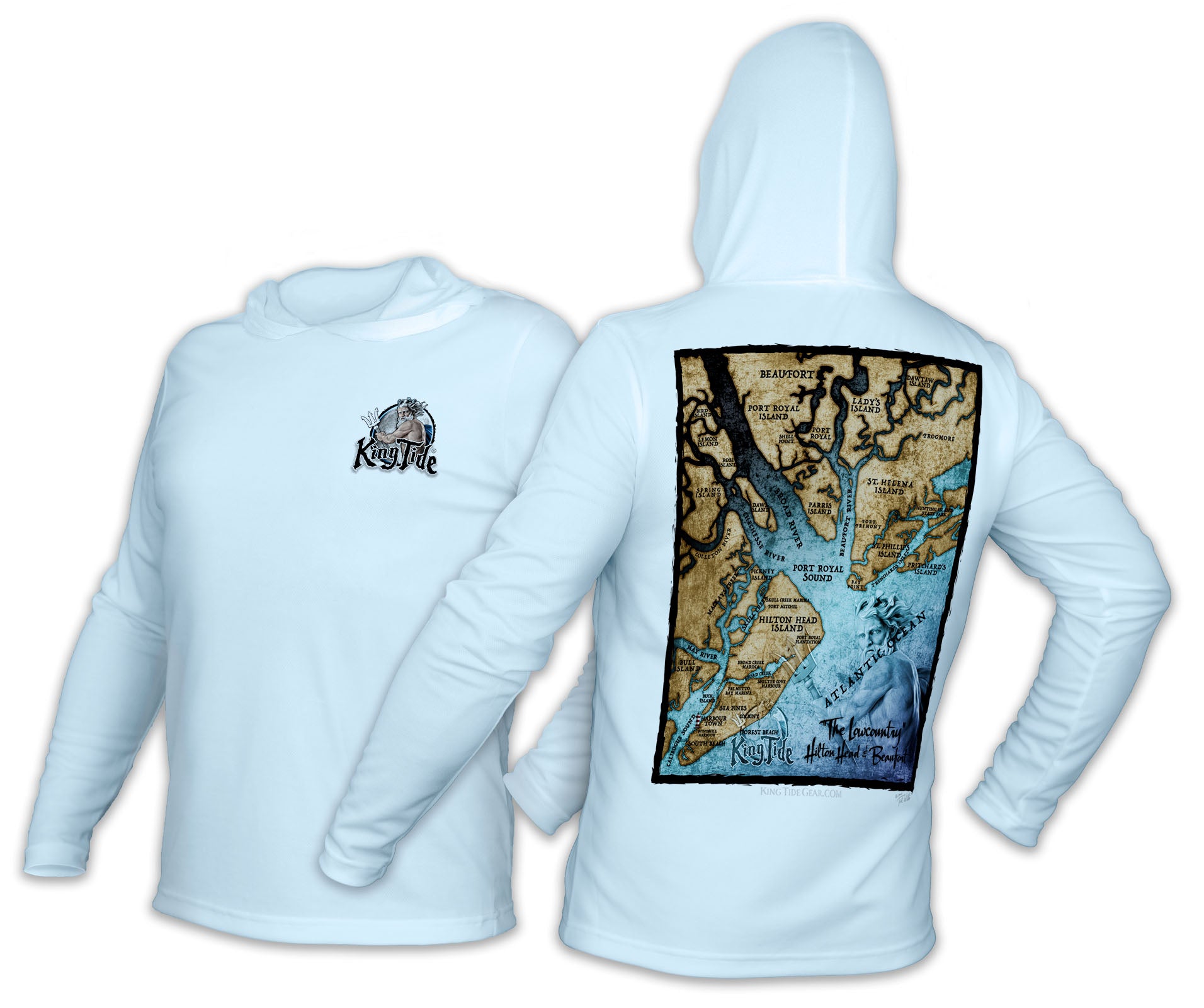 Hilton Head - Beaufort, SC / King Tide Classic Chart Hoodie