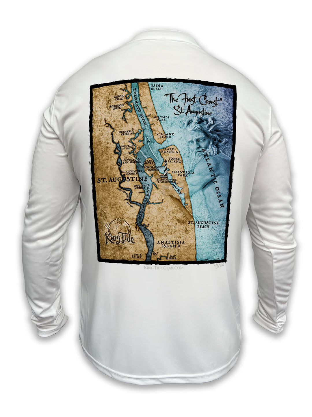 St. Augustine, FL / King Tide Classic Chart Shirt KingTideGear