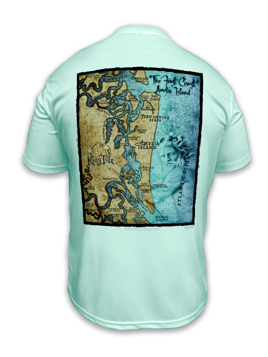 Amelia - Fernandina, FL / King Tide Classic SS Chart Shirt