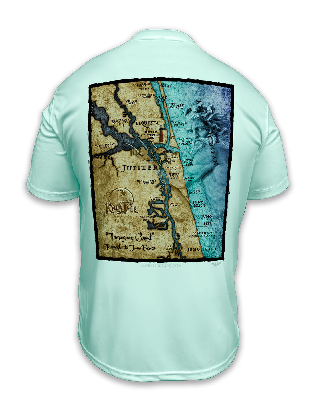 Jupiter, FL / King Tide Classic SS Chart Shirt