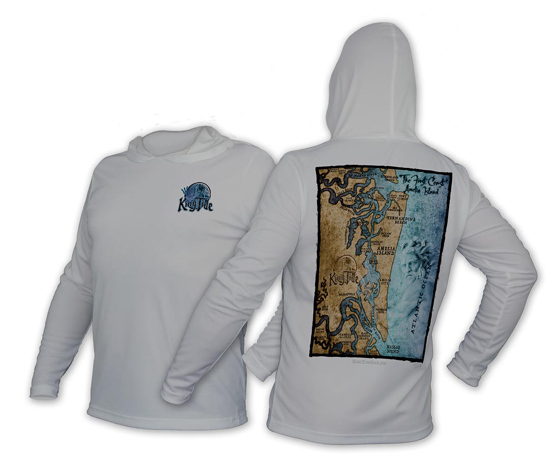 Charleston, SC / King Tide Blue Moon Chart Performance Hoodie
