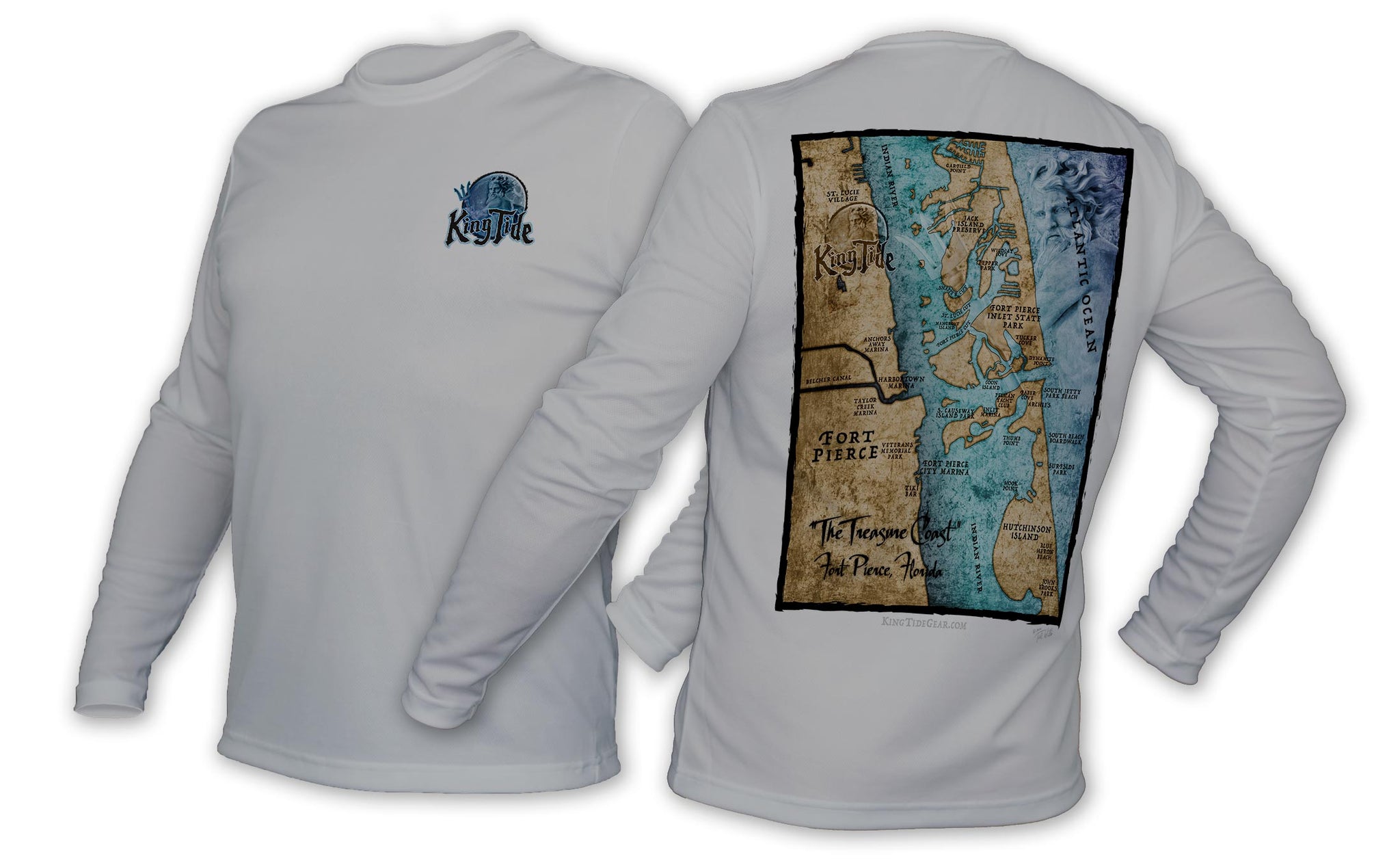 Ft. Pierce, FL / King Tide Blue Moon Chart Shirt