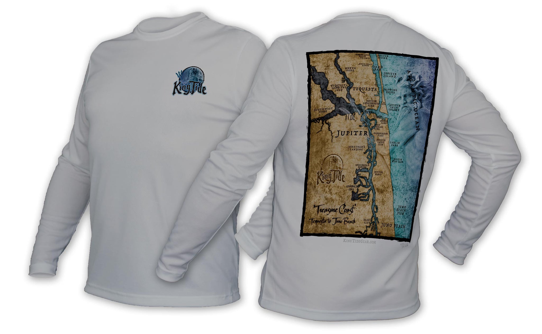 Jupiter, FL / King Tide Blue Moon Chart Shirt