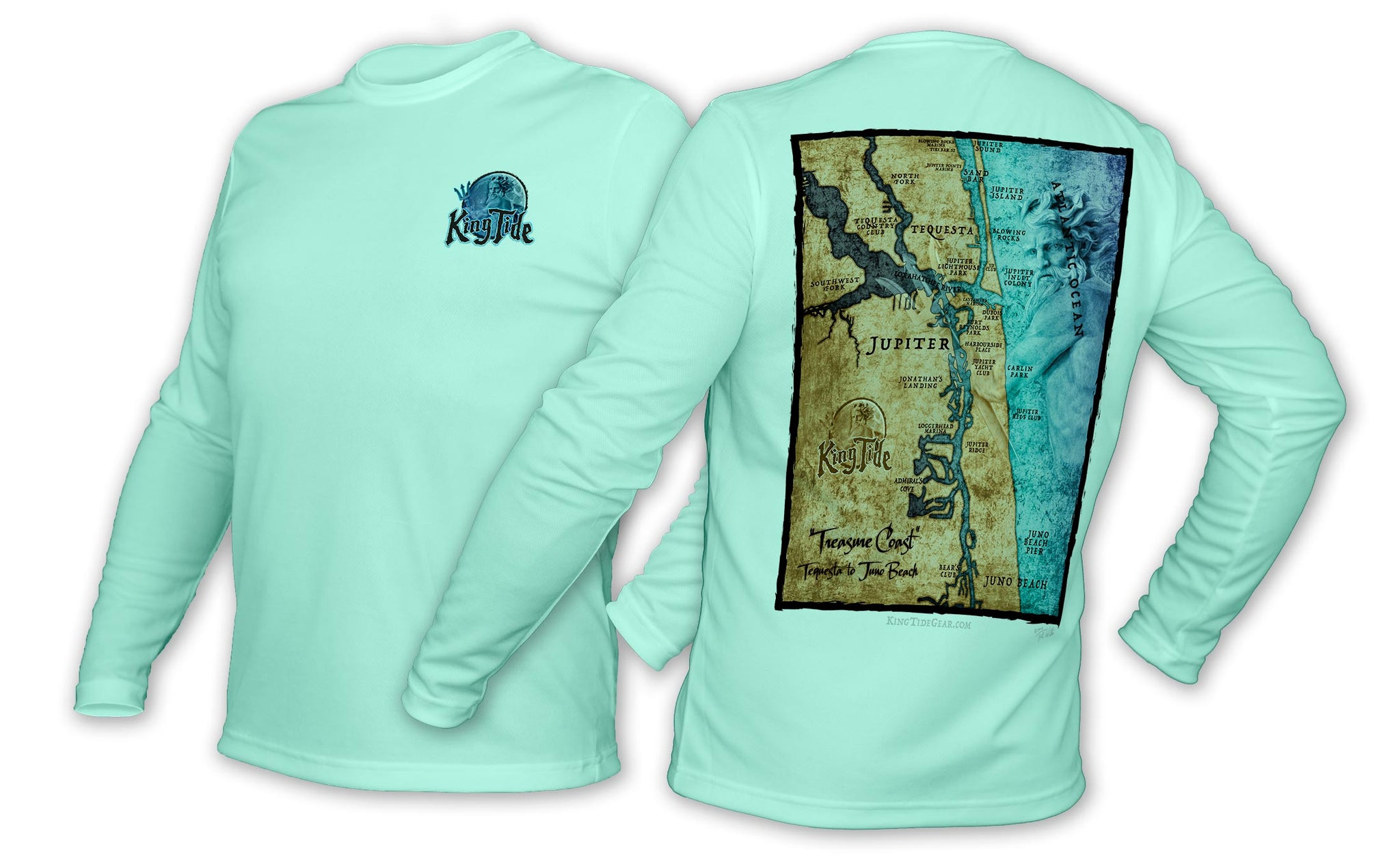 Jupiter, FL / King Tide Blue Moon Chart Shirt