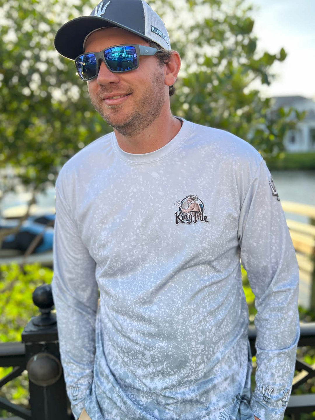 Palm Beach, FL / King Tide Allover Chart Shirt