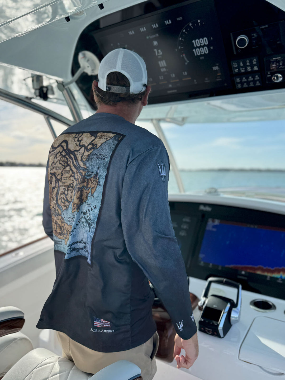 Savannah, GA / King Tide Serene Black Chart Shirt