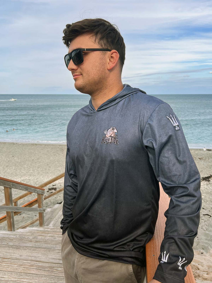 Chesapeake Bay, VA  / King Tide Serene Black Chart Hoodie
