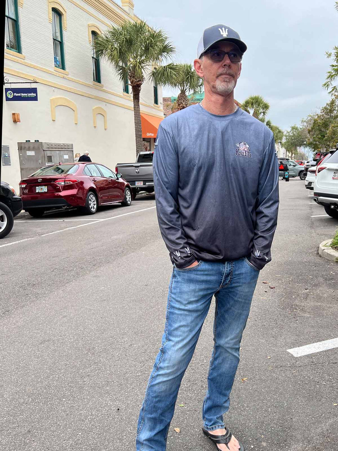 Amelia - Fernandina, FL / King Tide Serene Black Chart Shirt