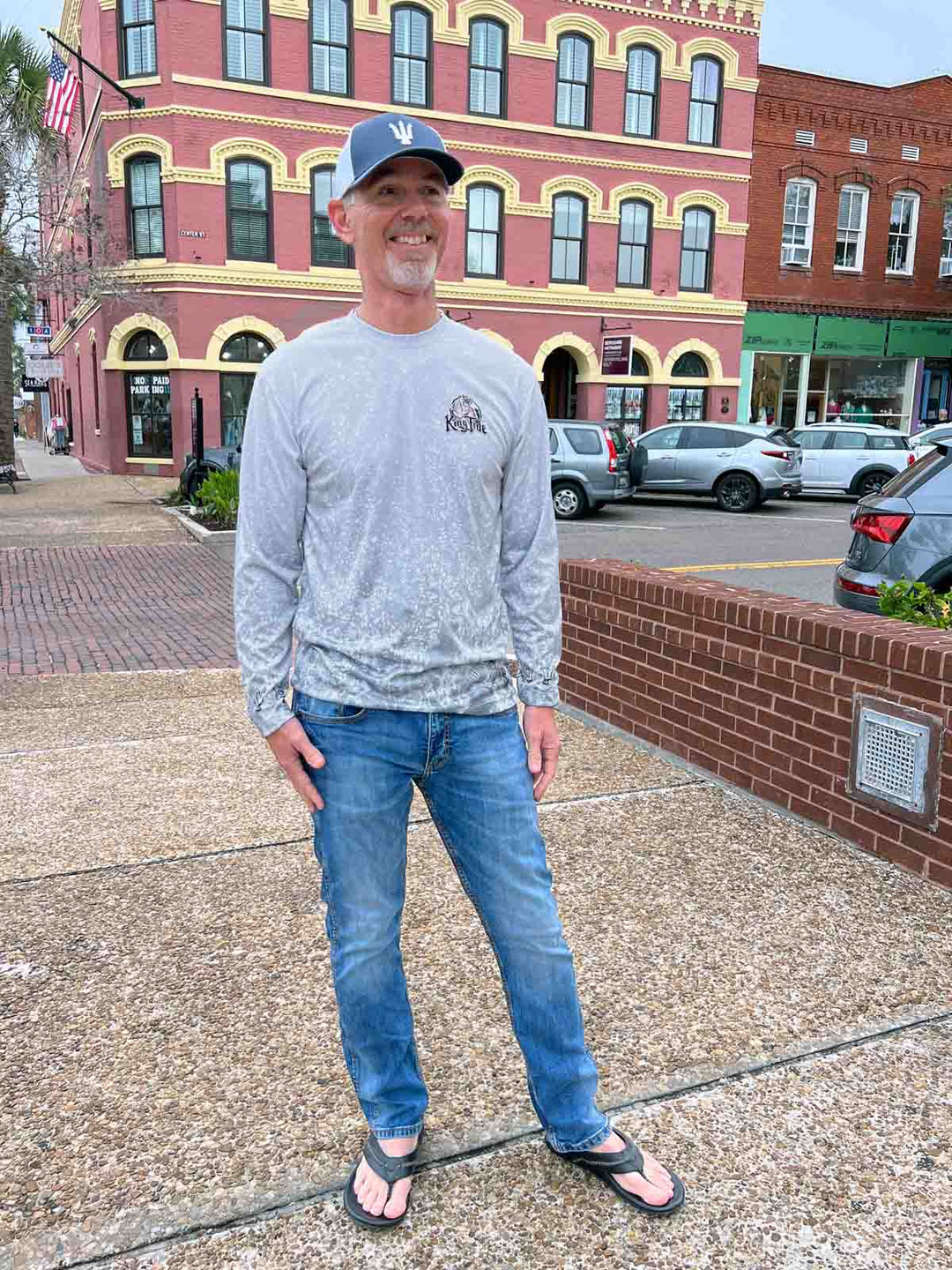 Amelia - Fernandina, FL / King Tide Allover Chart Shirt