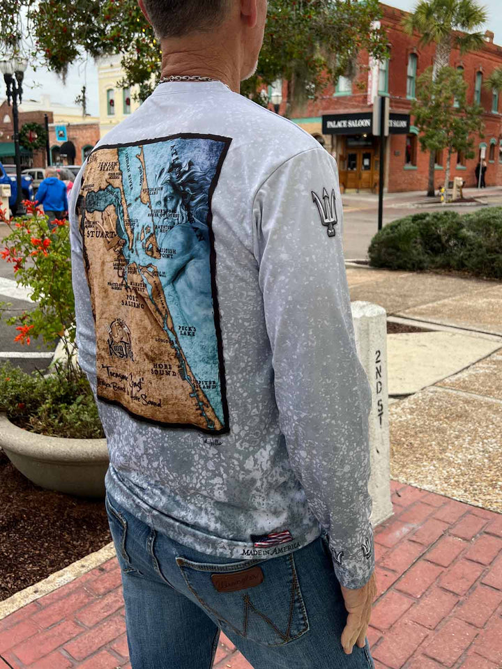 Stuart, FL / King Tide Allover Chart Shirt