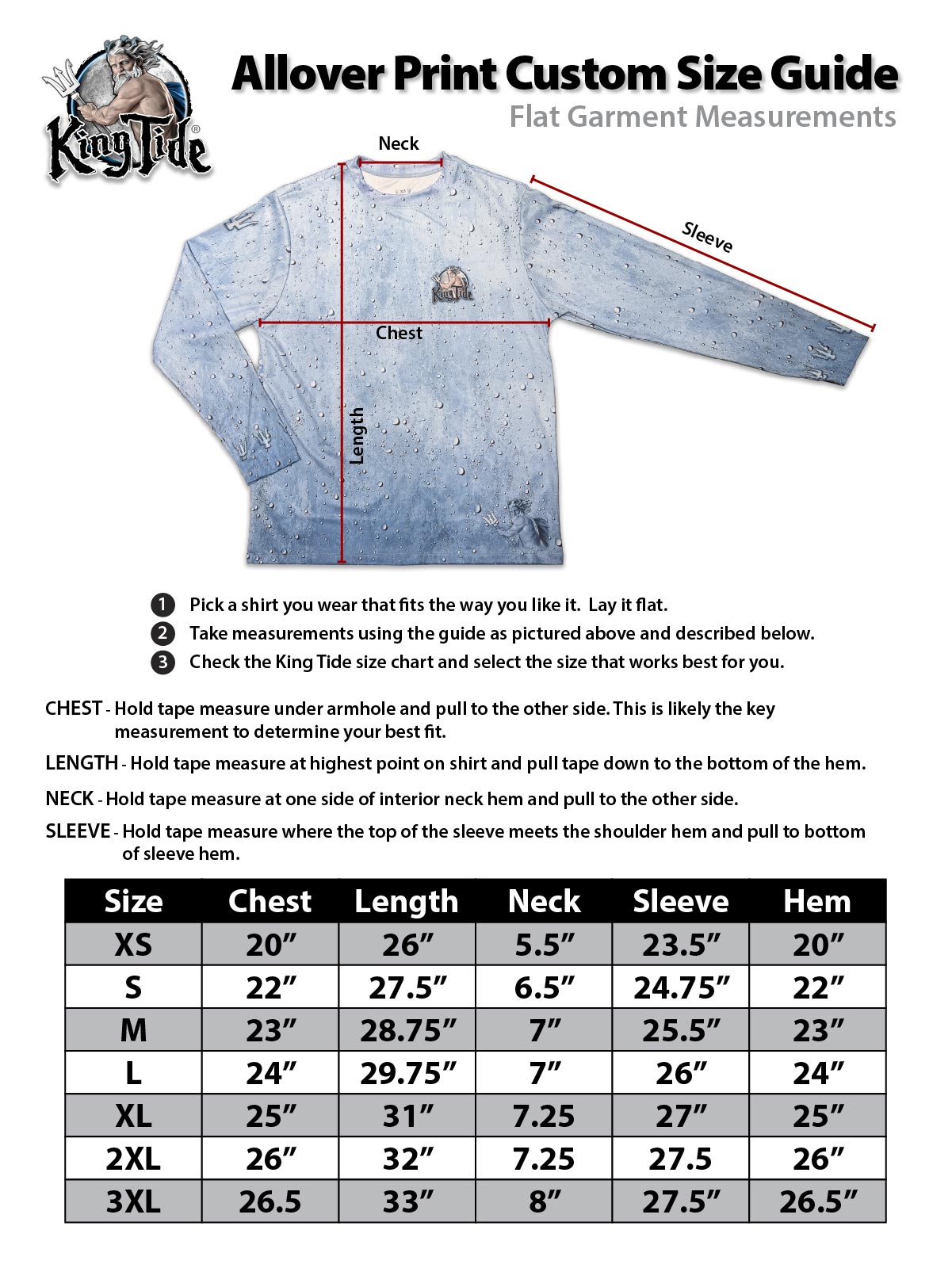 Vero - Sebastian, FL / King Tide Allover Chart Shirt
