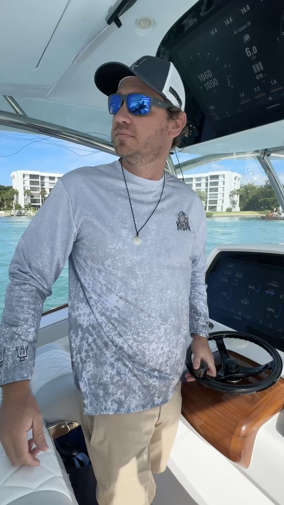 Naples, FL / King Tide Allover Chart Shirt