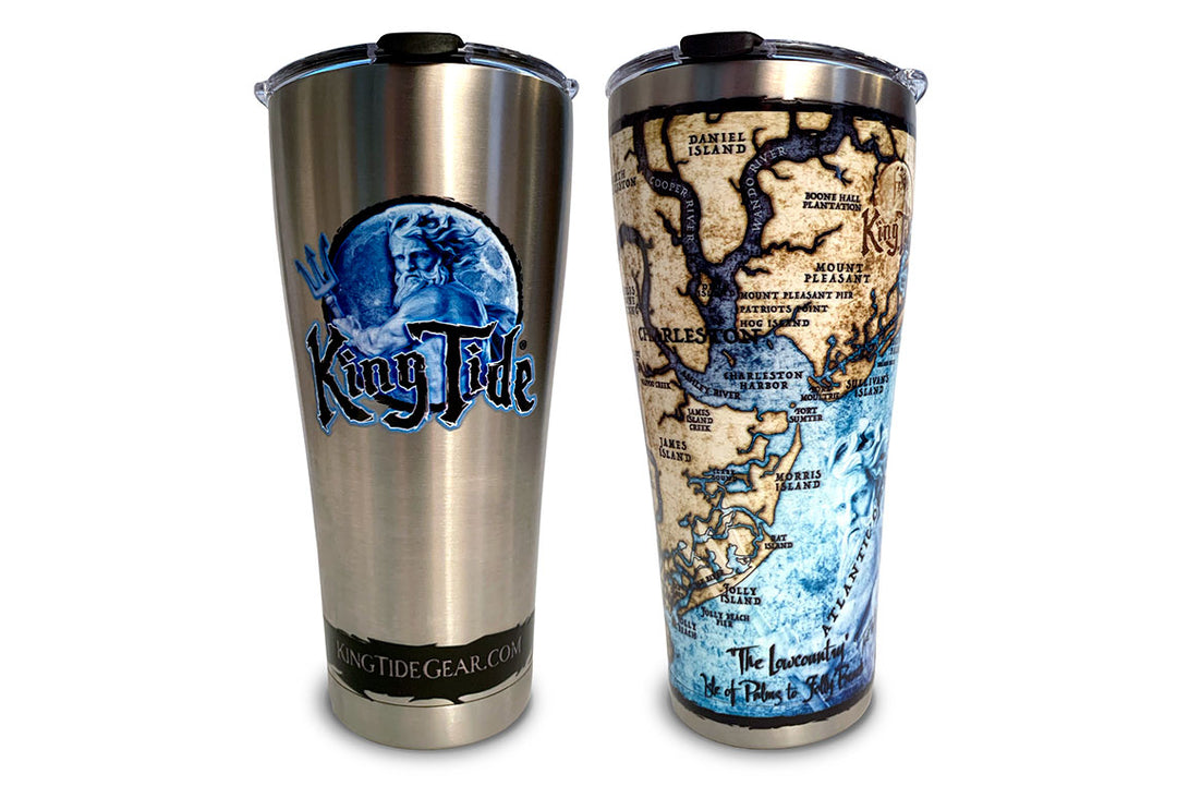 Charleston, SC / King Tide Tervis Stainless 30 oz. Tumbler with lid