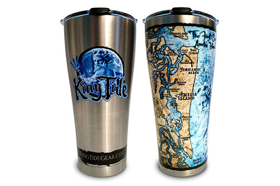 Amelia - Fernandina, FL / King Tide Tervis Stainless 30 oz Tumbler with lid