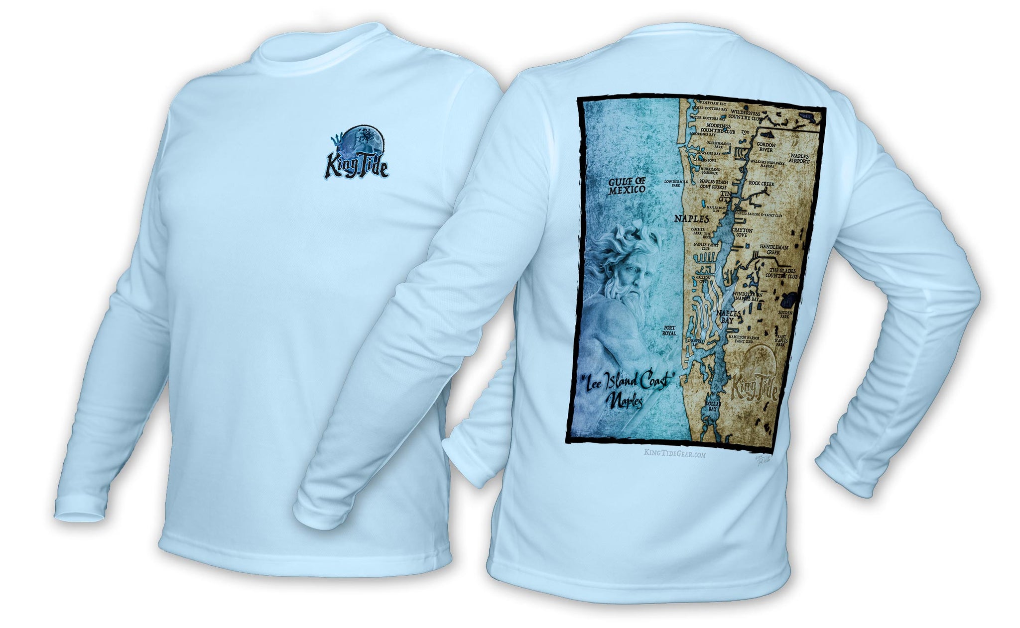 King Tide Naples Florida Chart Shirt